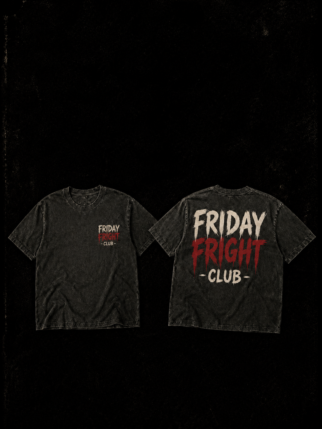 Friday Fright Club Vintage Horror Tee