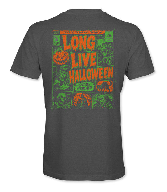 Vintage Comic Book Halloween T-Shirt | Long Live Halloween